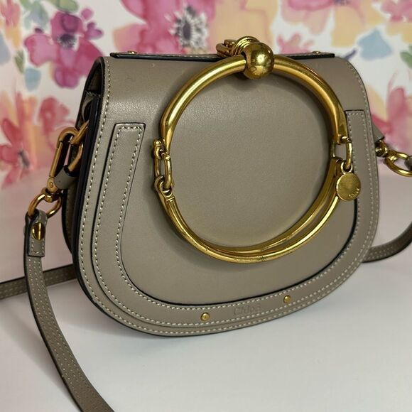 💯Authentic Chloe Nile Grey Small Crossbody Bag🍀 - Picture 16 of 17